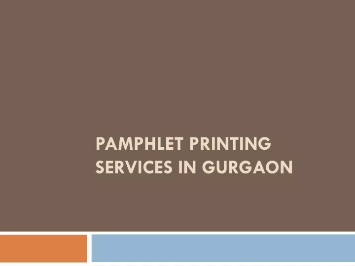 pamphlet printing services in gurgaon