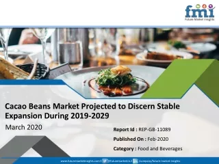 cacao beans market projected to discern stable
