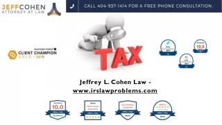 jeffrey l cohen law www irslawproblems com