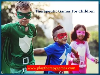 Therapeutic games for children