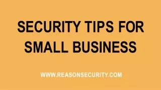 security tips for small business