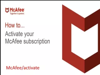 mcafee activate