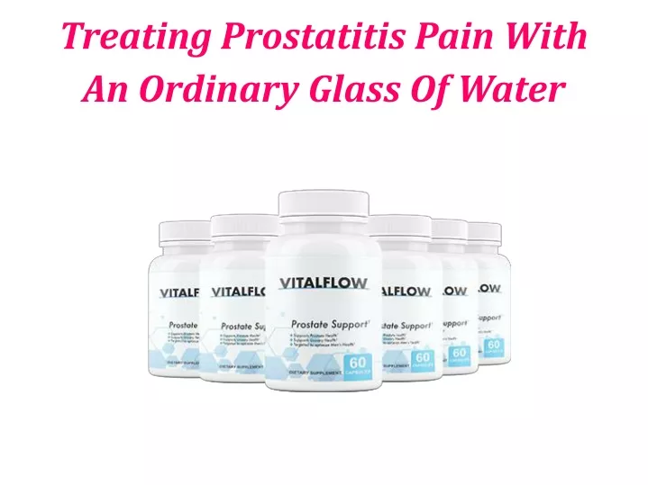 treating prostatitis pain with an ordinary glass