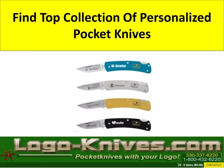 find top collection of personalized pocket knives