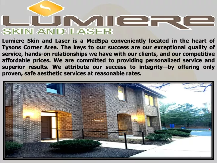 lumiere skin and laser is a medspa conveniently