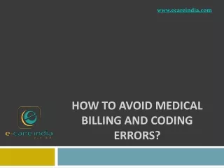 how to avoid medical billing and coding errors