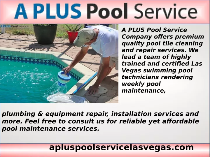 a plus pool service company offers premium