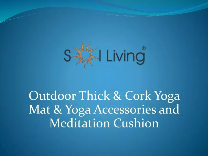 outdoor thick cork yoga mat yoga accessories and meditation cushion