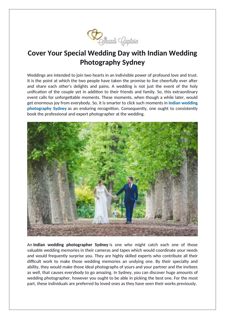 cover your special wedding day with indian