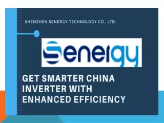 Get Smarter China Inverter with enhanced efficiency
