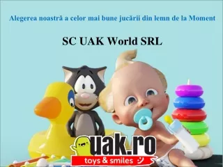Alegerea noastră a celor mai bune jucării din lemn de la Moment- SC UAK World SRL