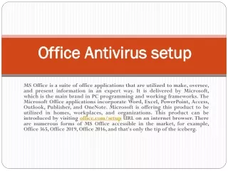 office antivirus setup