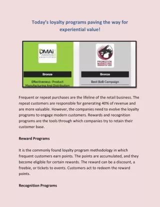 today s loyalty programs paving