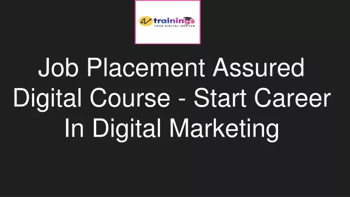 job placement assured digital course start career in digital marketing