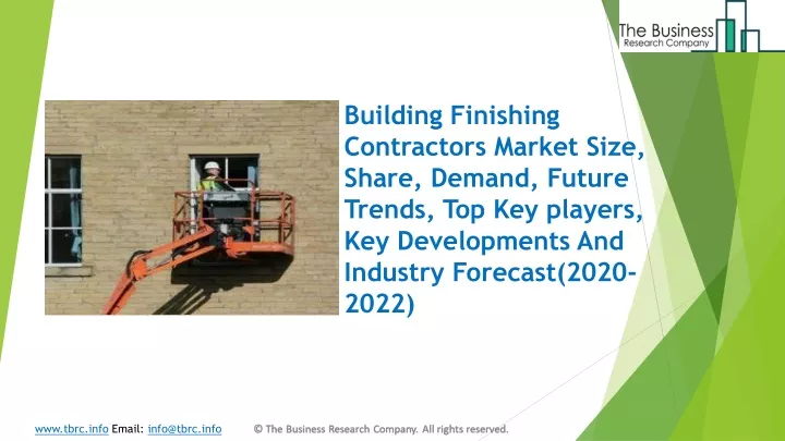 building finishing contractors market size share