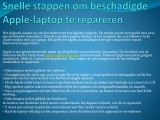 Apple Service Centrum den haag online betere service bieden