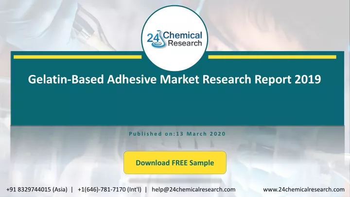 gelatin based adhesive market research report 2019