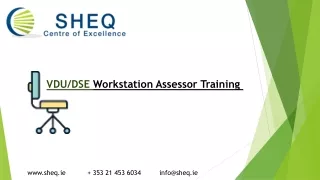 VDU/DSE Workstation Assessor Training