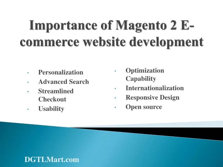 importance of magento 2 e commerce website development