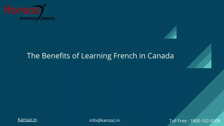the benefits of learning french in canada