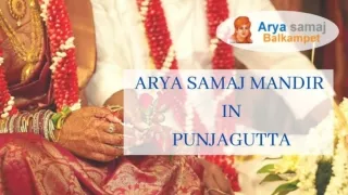 Arya Samaj Mandir In punjagutta,Hyderabad