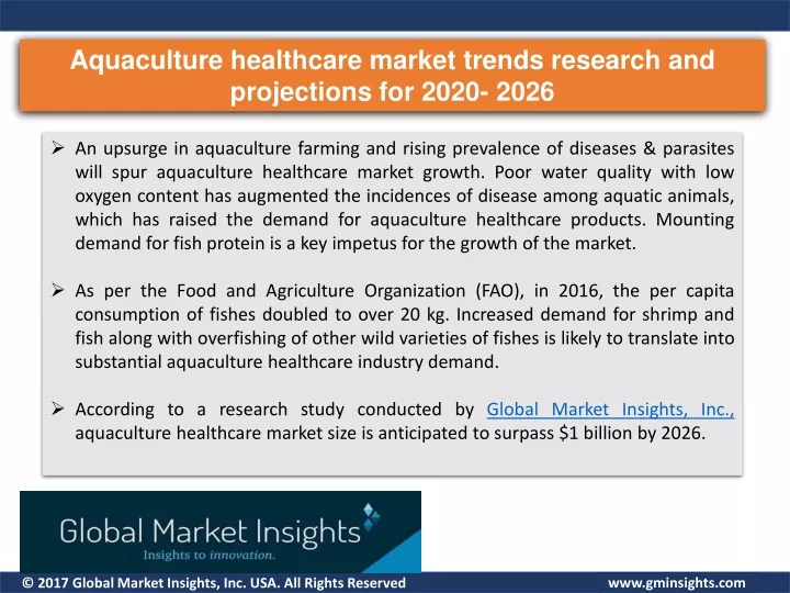aquaculture healthcare market trends research
