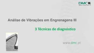 3 Analise de vibrações em engrenagens - Técnicas de diagnóstico