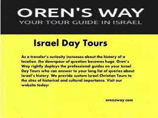 Orensway.com - Israel Day Tours