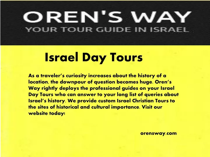 israel day tours