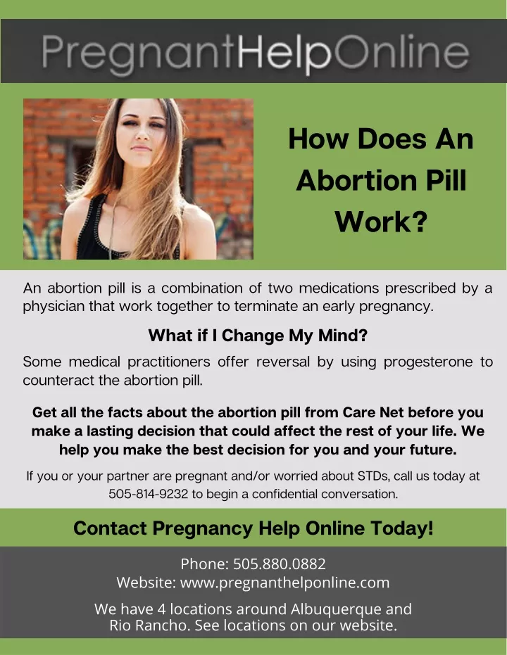 how does an abortion pill work