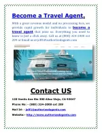 Become a travel agent