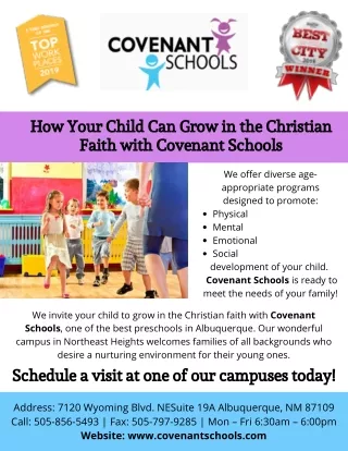 Christian Preschools in Albuquerque | Covenant Schools