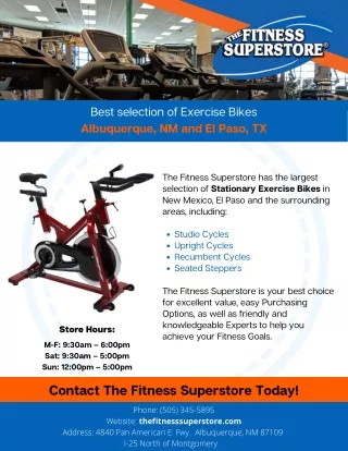 Best Selection Stationary Bikes | Fitness Superstore