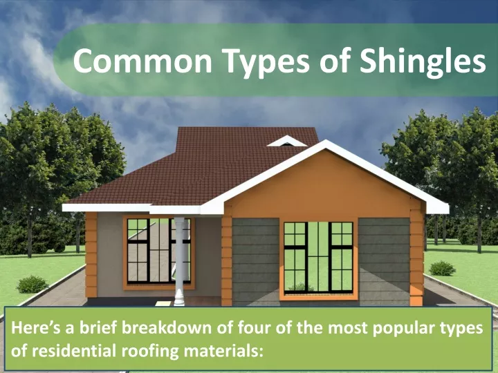 common types of shingles
