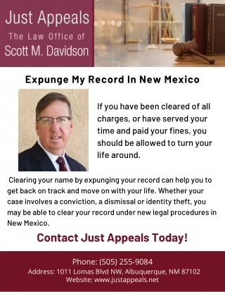 Expunge My Record In New Mexico | Just Appeals