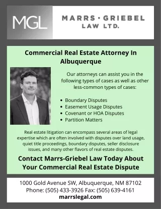 Commercial Real Estate Attorney Albuquerque | Marrs Legal