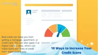 Ways increase your credit score