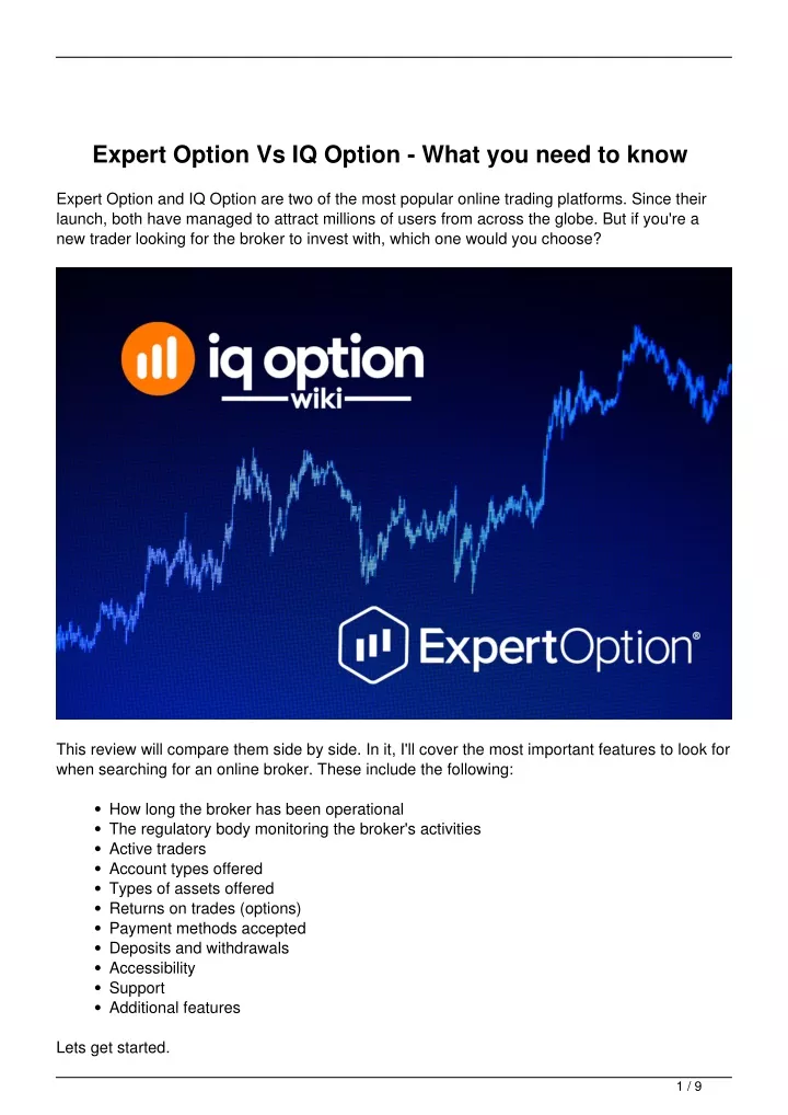 expert option vs iq option what you need to know