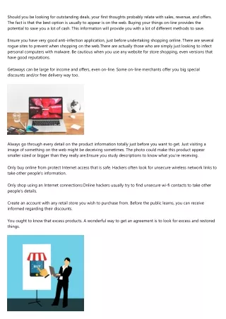 should you be looking for outstanding deals your
