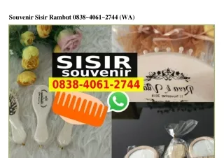 Souvenir Sisir Rambut Ô838·4Ô61·2744[wa]
