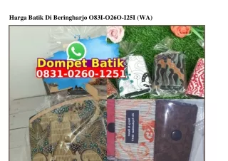 Harga Batik Di Beringharjo 083I·0260·I25I[wa]