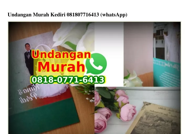 undangan murah kediri 081807716413 whatsapp