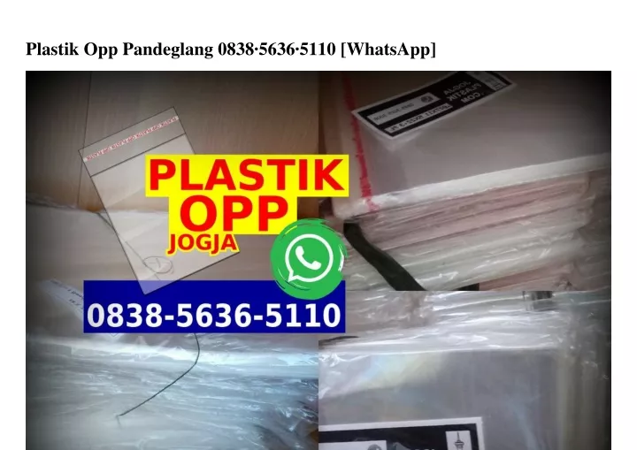 plastik opp pandeglang 0838 5636 5110 whatsapp