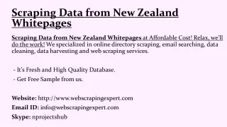 scraping data from new zealand whitepages