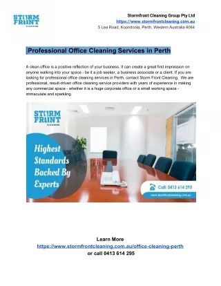 stormfront cleaning group pty ltd https