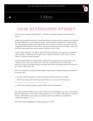 LAhair EXtensions