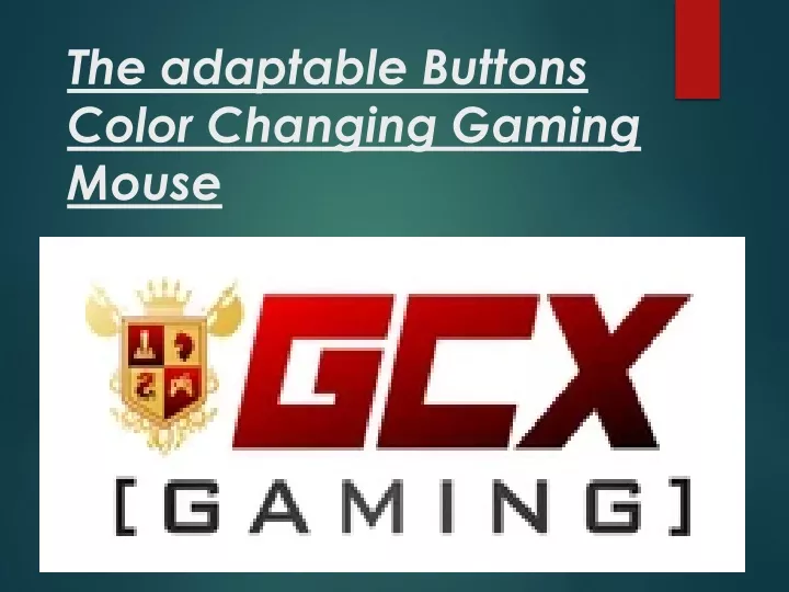 the adaptable buttons color changing gaming mouse