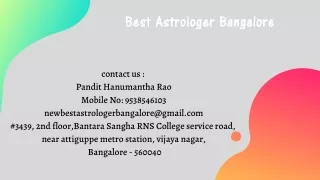 Best Astrologer in Bangalore | Famous Astrologer in Bangalore