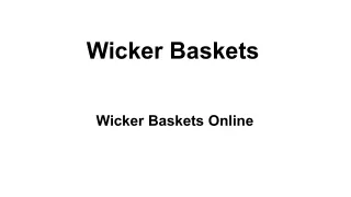 wicker baskets online