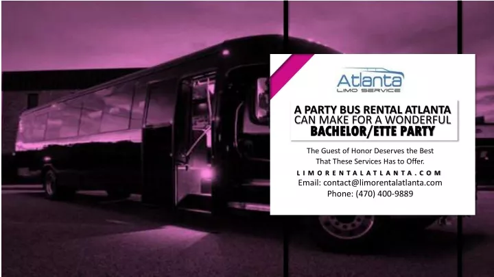 a party bus rental atlanta